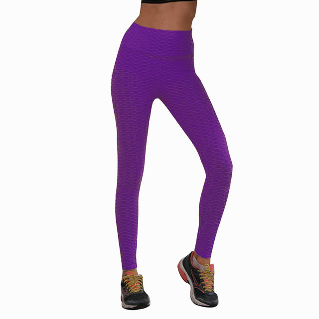 2019 Autumn AliExpress Bonus Explosion Jacquard High-elastic Yoga Pants Sports Tight Leggings Women