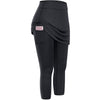 The new autumn and winter can wear two fake ladies leisure pocket sports fitness running yoga tennis skirt short skirt