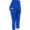 The new autumn and winter can wear two fake ladies leisure pocket sports fitness running yoga tennis skirt short skirt